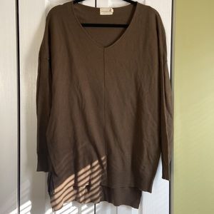 $5 ADD ON Dreamers army green sweater tunic
